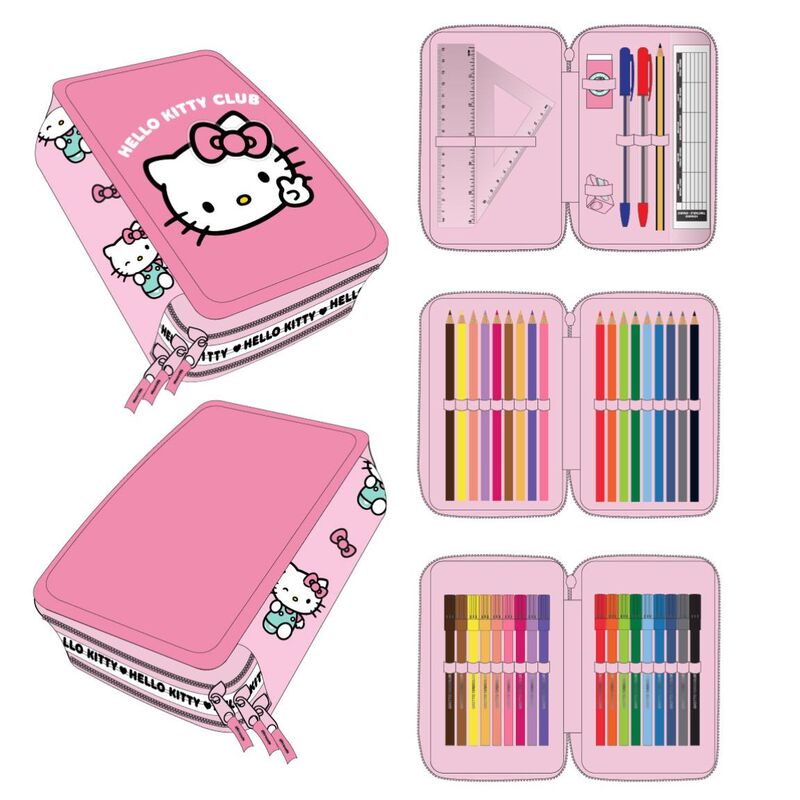 Plumier Hello Kitty triple   CERDÁ