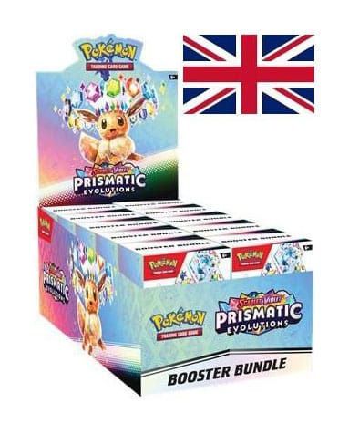 Pokémon Scarlet & Violet 8,5 Prismatic Evelutions Booster Bundle *INGLÉS*  