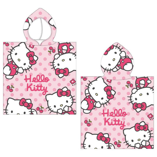 Poncho toalla Hello Kitty microfibra  
