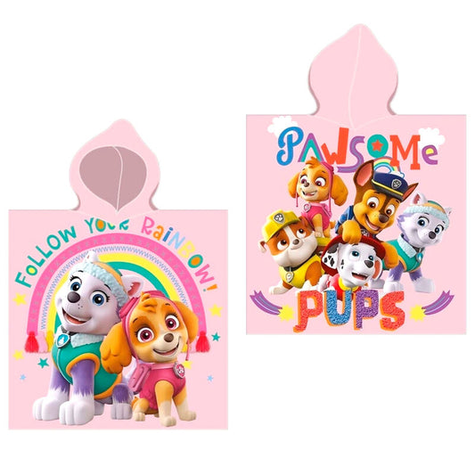 Poncho toalla Patrulla Canina Paw Patrol algodon  