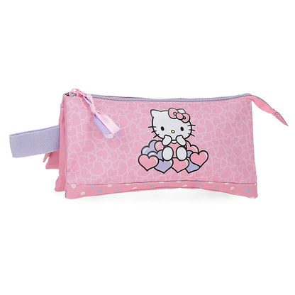 Portatodo Hearts &#38; Dots Hello Kitty triple   JOUMMA BAGS