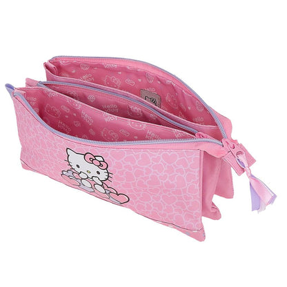 Portatodo Hearts &#38; Dots Hello Kitty triple   JOUMMA BAGS