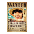 Poster Se Busca Monkey D. Luffy One Piece   GRUPO ERIK