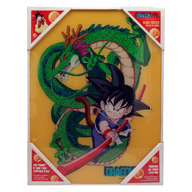 Poster cristal Goku con Shenron Dragon Ball  