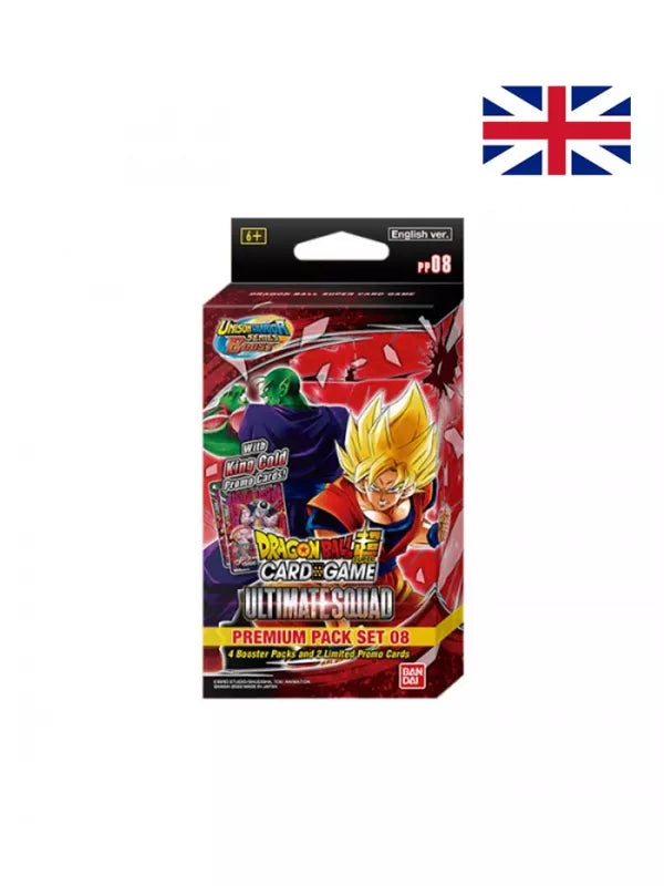 Premium Pack Set (8 unidades)PP18 Set 08 Inglés - Cartas Dragon Ball Super Card Game  