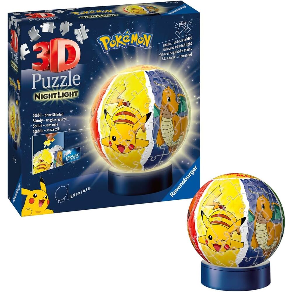 Puzzle 3D Luz Nocturna Pokemon 74pzs   RAVENSBURGER