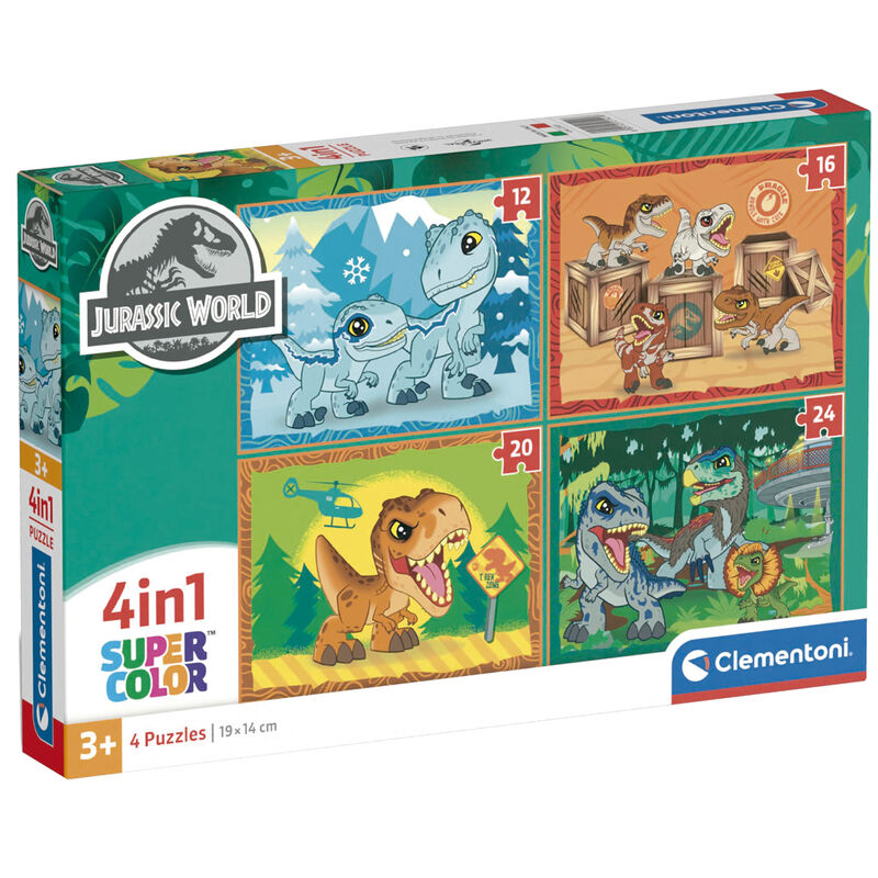 Puzzle Jurassic World 12-16-20-24pzs   CLEMENTONI