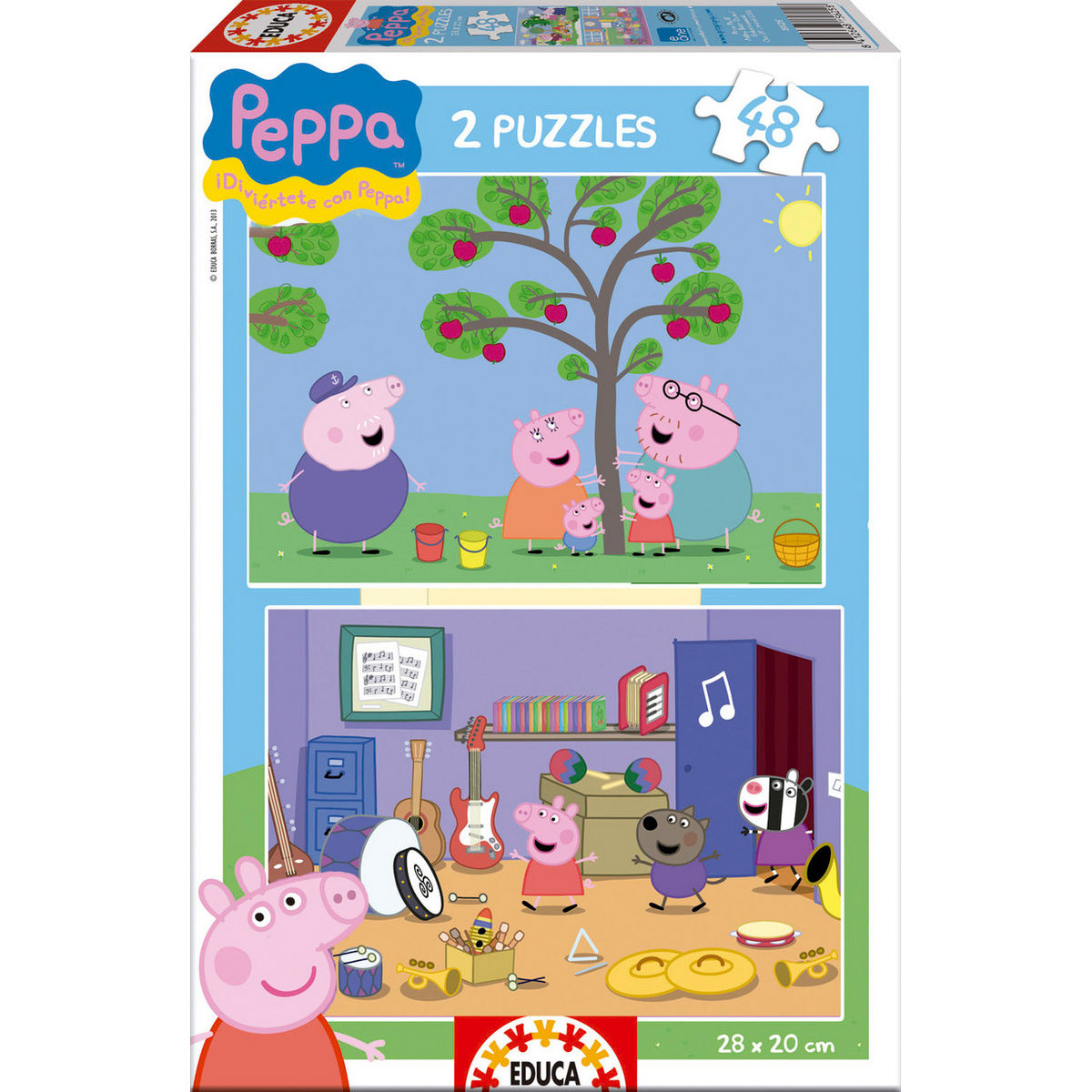 Puzzle Peppa Pig 2x48pzs   EDUCA BORRAS