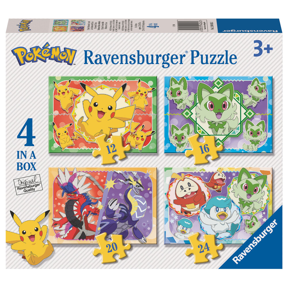 Puzzle Pokemon 12-16-20-24pzs   RAVENSBURGER