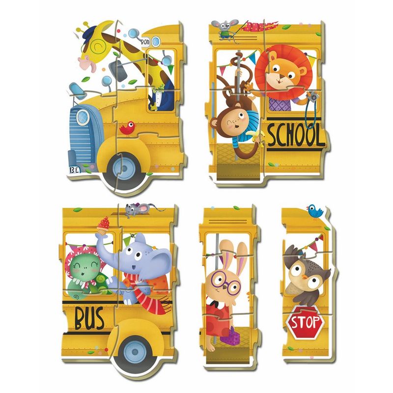 Puzzle School Bus 2-5pzs   EDUCA BORRAS