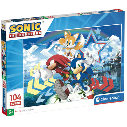 Puzzle Sonic the Hedgehog 104pzs   CLEMENTONI