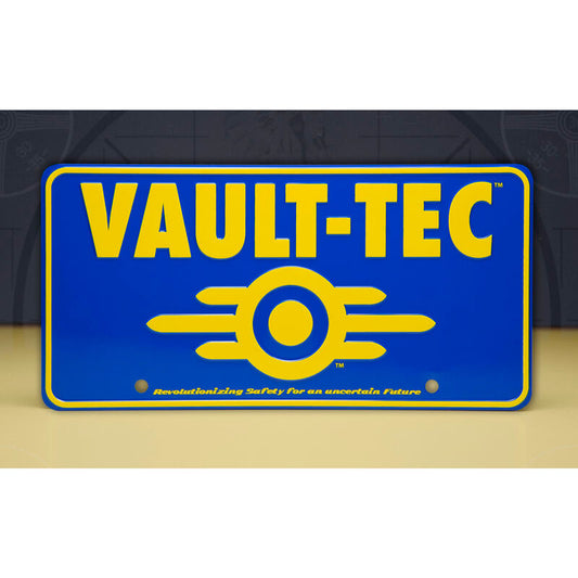 Replica matricula Vault-Tec Fallout  