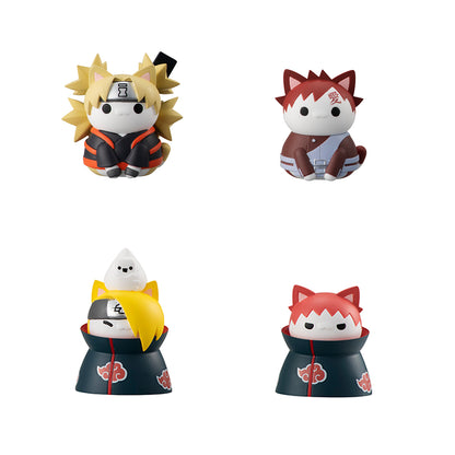 SET 8 FIGURAS MEGAHOUSE NARUTO SHIPPUDEN NYARUTO! BATTLE VS AKATSUKI SURTIDO  