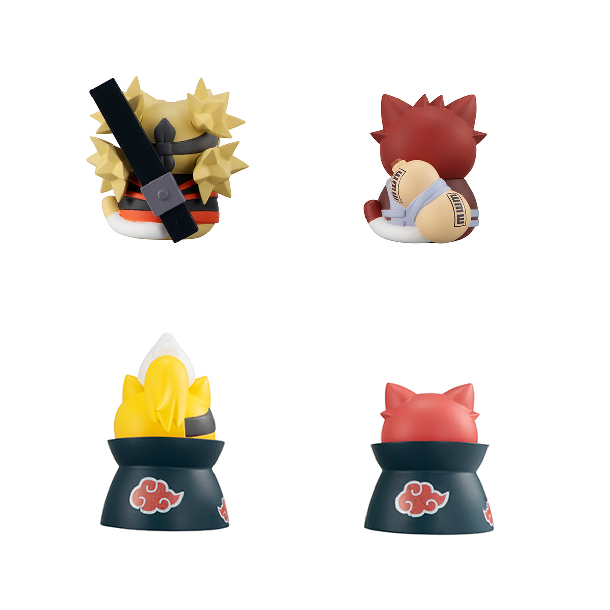 SET 8 FIGURAS MEGAHOUSE NARUTO SHIPPUDEN NYARUTO! BATTLE VS AKATSUKI SURTIDO   Megahouse