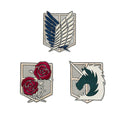SET DE 3 PARCHES ATTACK ON TITAN   GRUPO ERIK