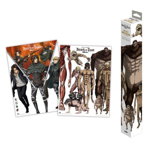 SET MINIPOSTERS ATTACK ON TITAN   GRUPO ERIK