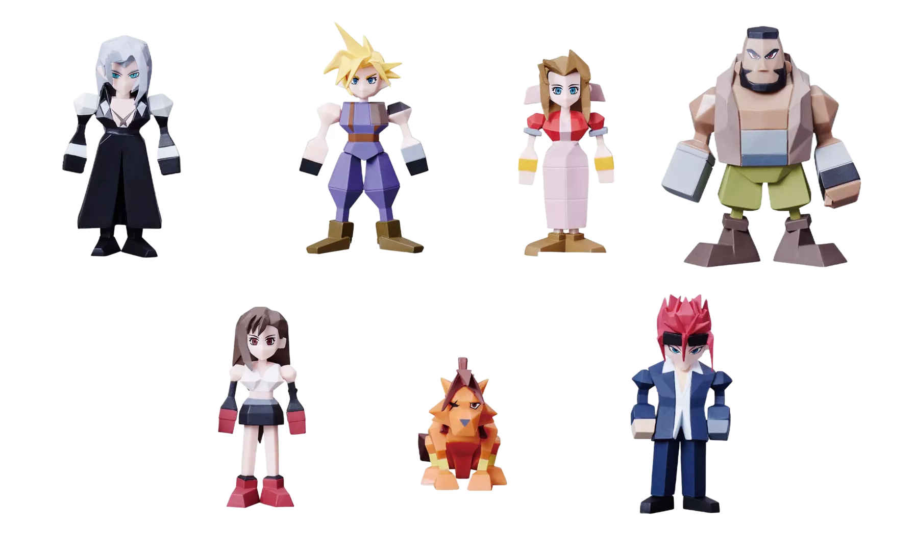 SURTIDO 8 POLYGON FIG. 5,5 CM FINAL FANTASY VII VOL. 1   Square Enix