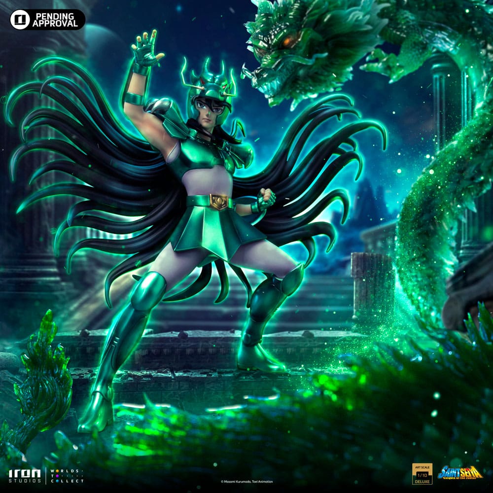 Saint Seiya Estatua 1/10 Deluxe Art Scale Dragon Shiryu 38 cm   Iron Studios