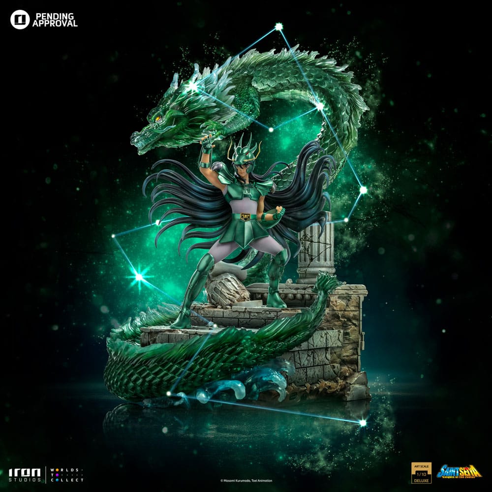 Saint Seiya Estatua 1/10 Deluxe Art Scale Dragon Shiryu 38 cm   Iron Studios