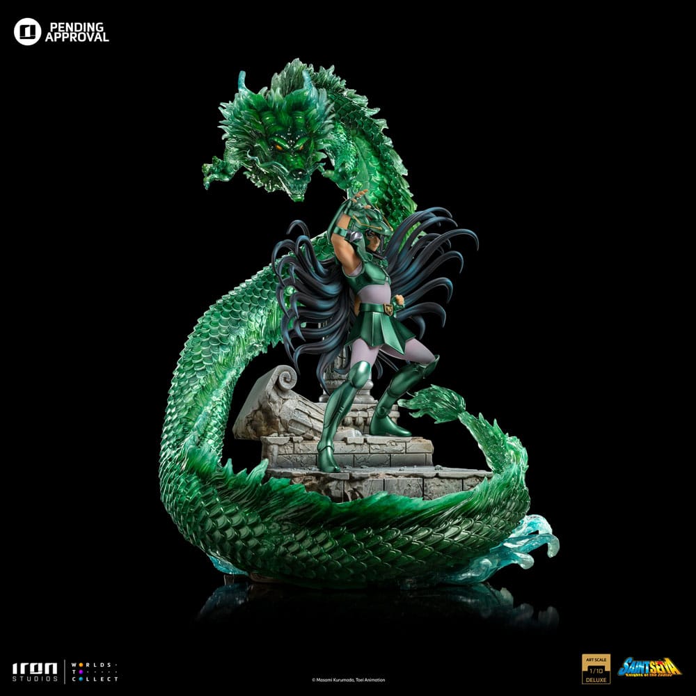 Saint Seiya Estatua 1/10 Deluxe Art Scale Dragon Shiryu 38 cm   Iron Studios