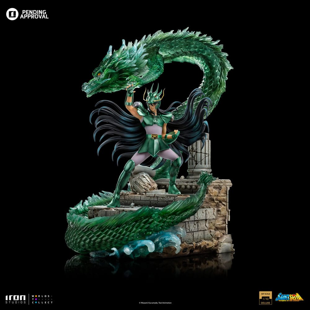 Saint Seiya Estatua 1/10 Deluxe Art Scale Dragon Shiryu 38 cm   Iron Studios