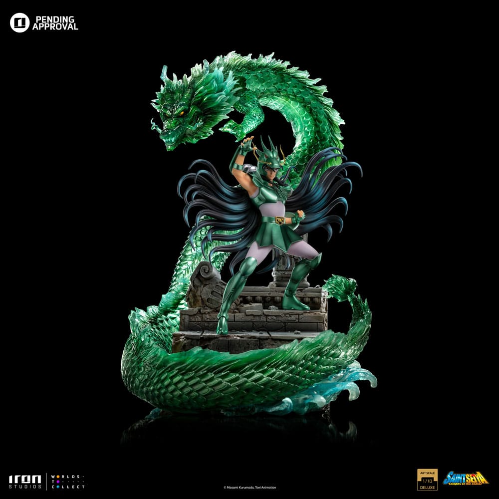 Saint Seiya Estatua 1/10 Deluxe Art Scale Dragon Shiryu 38 cm   Iron Studios