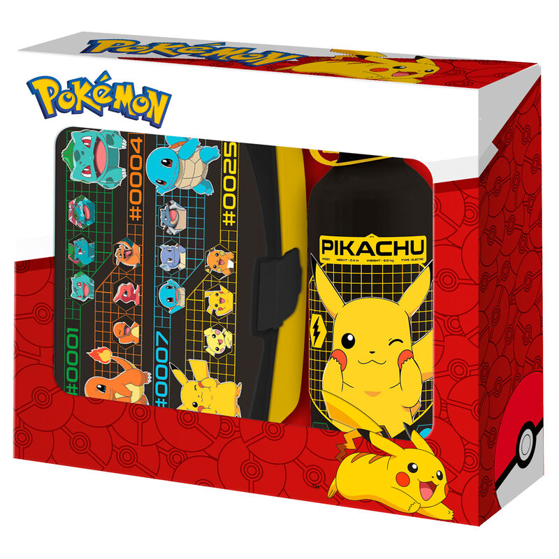 Sandwichera + cantimplora aluminio Pokemon 500ml   KIDS LICENSING