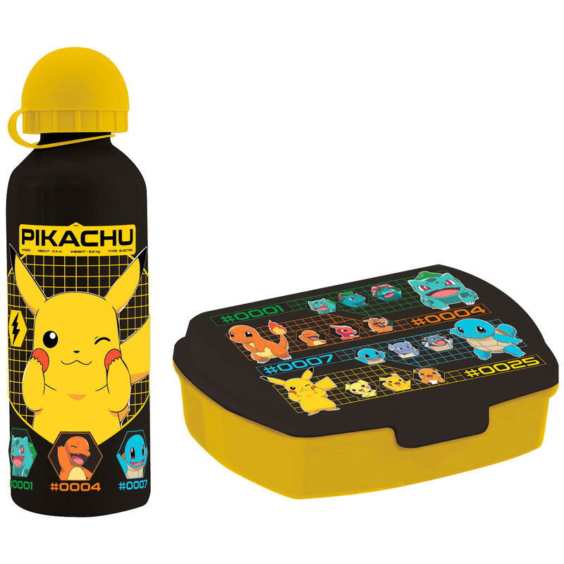 Sandwichera + cantimplora aluminio Pokemon 500ml   KIDS LICENSING