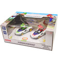 Set 2 coches Pull Speed Mario + Yoshi Mario Kart   CARRERA