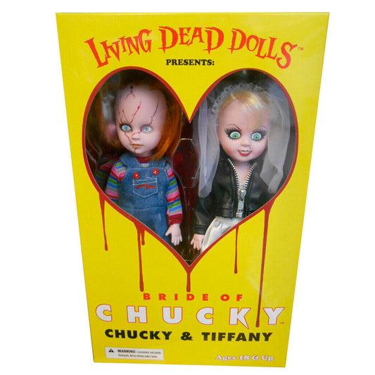 Set 2 muñecos Chucky and Tifanny Living Dead Dolls 25cm  