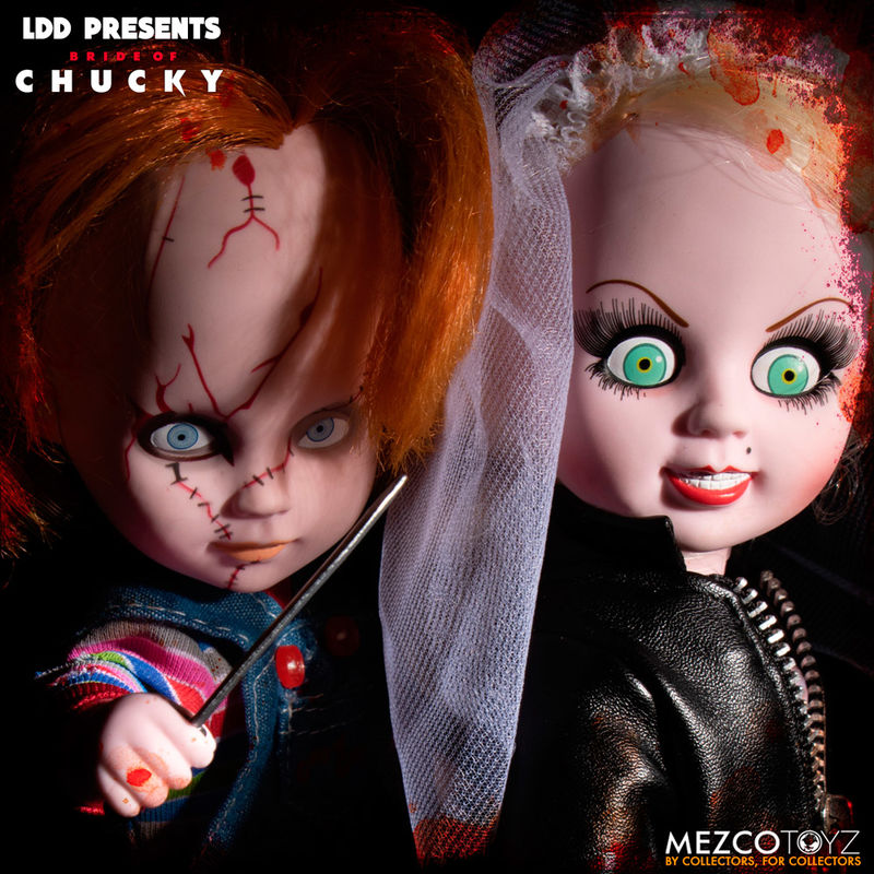 Set 2 muñecos Chucky and Tifanny Living Dead Dolls 25cm   MEZCO TOYZ