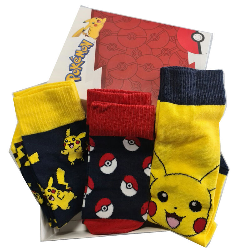 Set 3 calcetines Pokemon adulto surtido   NINTENDO