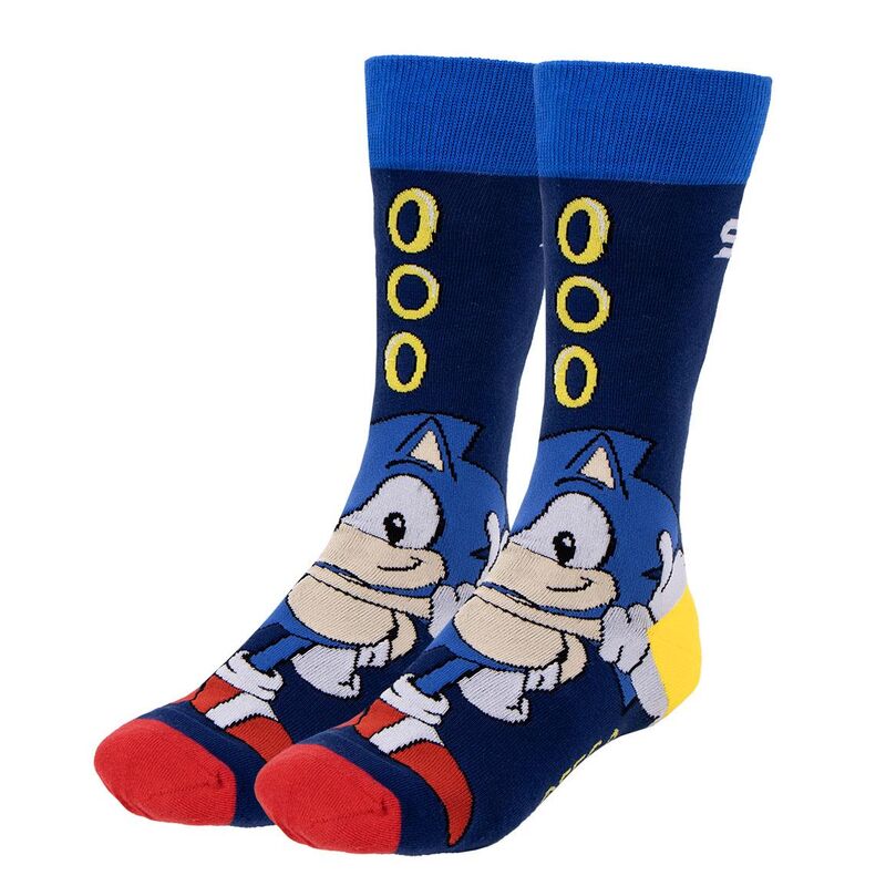 Set 3 calcetines Sonic the Hedgehog adulto   CERDÁ