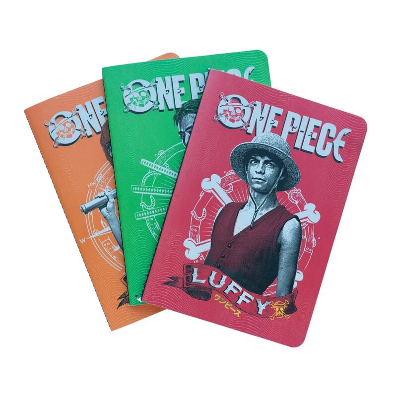 Set 3 cuadernos A5 One Piece   ERIK
