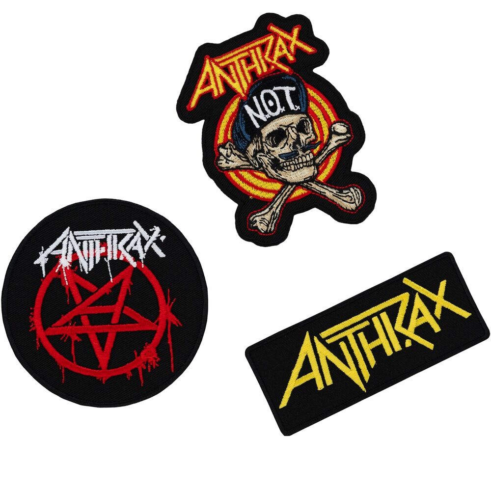 Set 3 parches Anthrax   ERIK