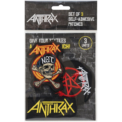 Set 3 parches Anthrax   ERIK