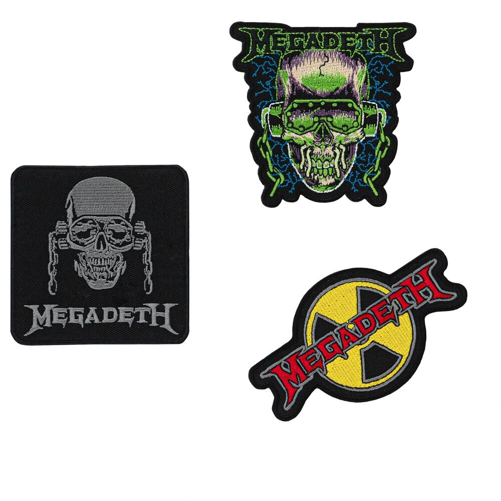 Set 3 parches Megadeth   ERIK