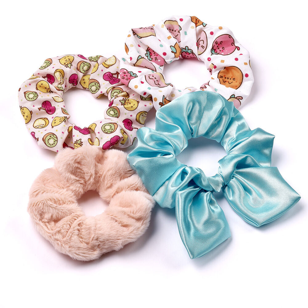 Set 4 coleteros pelo Pusheen   THE CARAT SHOP