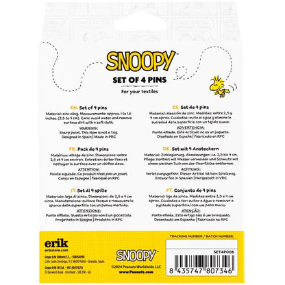 Set 4 pins Snoopy   ERIK