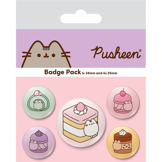 Set 5 chapas Pusheen  