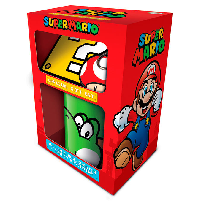 Set Taza + llavero Super Mario Nintendo   PYRAMID