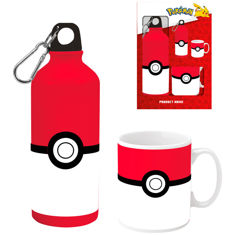 Set cantimplora aluminio + taza ceramica Pokemon   KIDS LICENSING