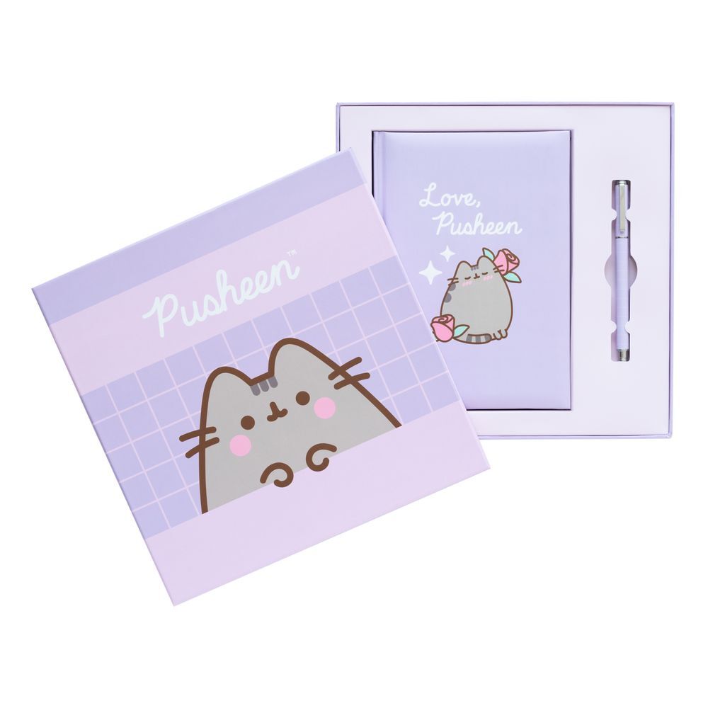 Set cuaderno A5 premium + boligrafo Pusheen Moments   ERIK