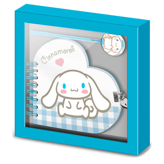 Set diario + boligrafo Cinnamoroll Hello Kitty  