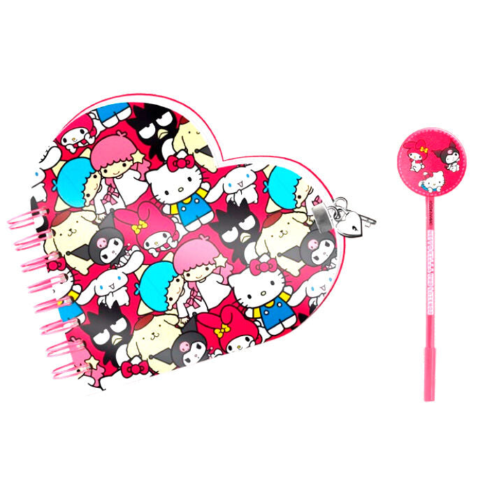 Set diario + boligrafo Friends Hello Kitty   KARACTERMANIA