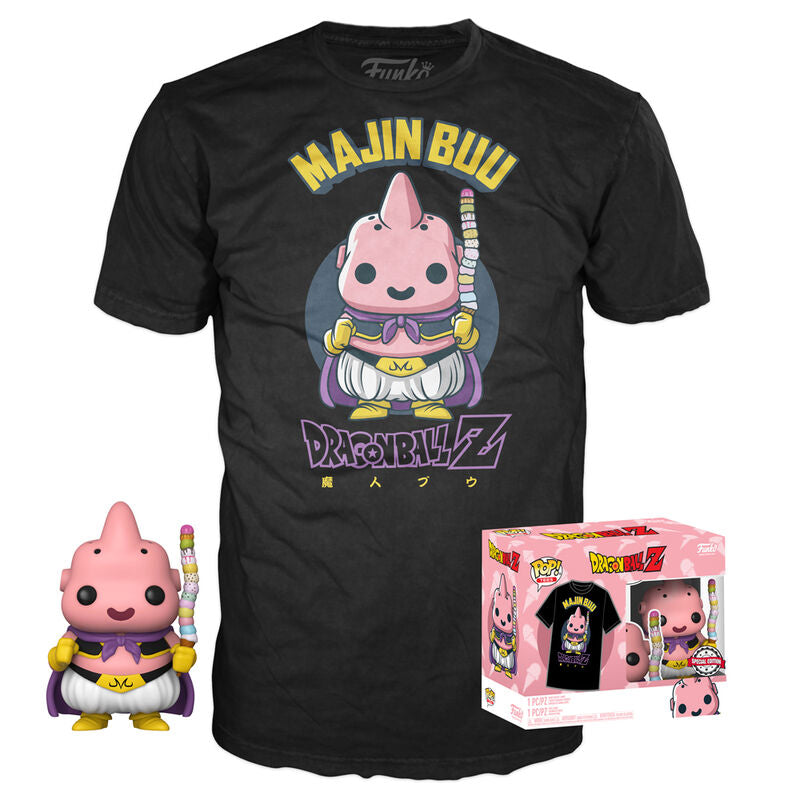 Set figura POP & Tee Dragon Ball Z Majin Buu Exclusive  