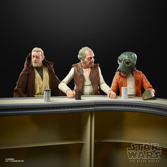 Set figuras The Power Of The Force Cantina Showdown Black Series Star Wars 15cm  