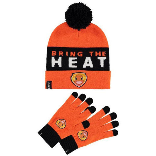 Set gorro y guantes Charmander Pokemon  