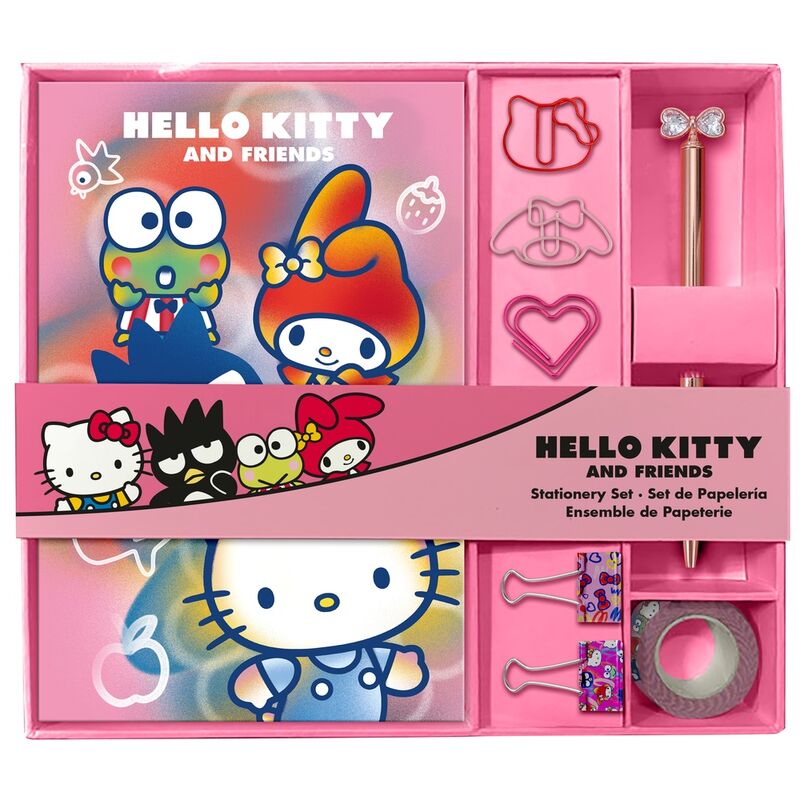 Set papeleria cuaderno + accesorios Hello Kitty   KIDS LICENSING