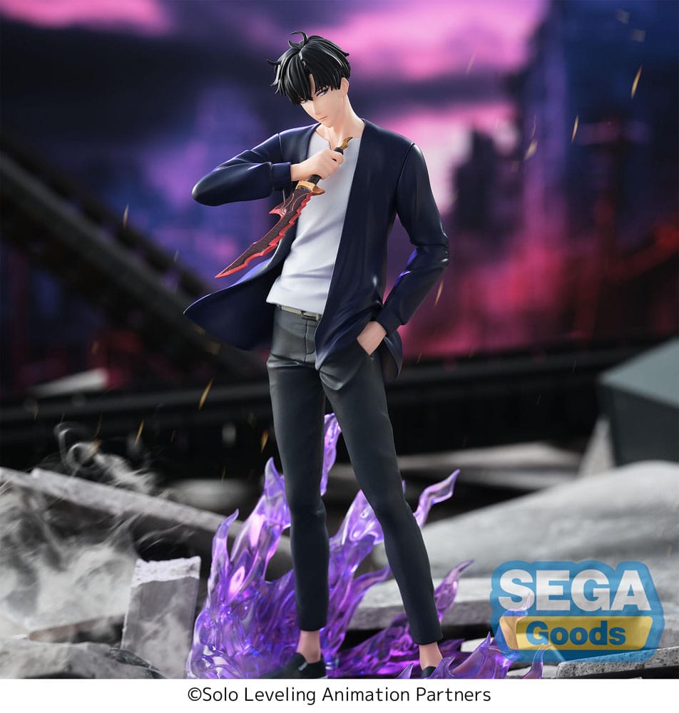 Solo Leveling Estatua PVC XrossLink Sung Jinwoo 18 cm   SEGA